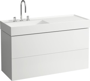H4076480336411 Шкафчик под раковину, 2 ящика, включает в комплект органайзер, для раковины с полочкой справа 813332 LAUFEN PRO