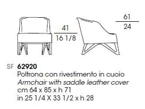Кожаное кресло Giorgetti Mobius ARCH-00097795 - Вид №3