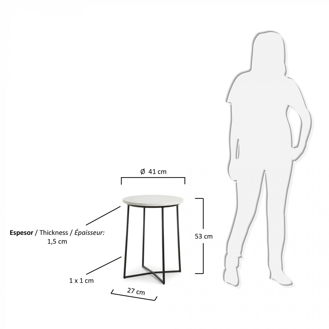 047840 Столик Burnet La Forma "Bryson b" 