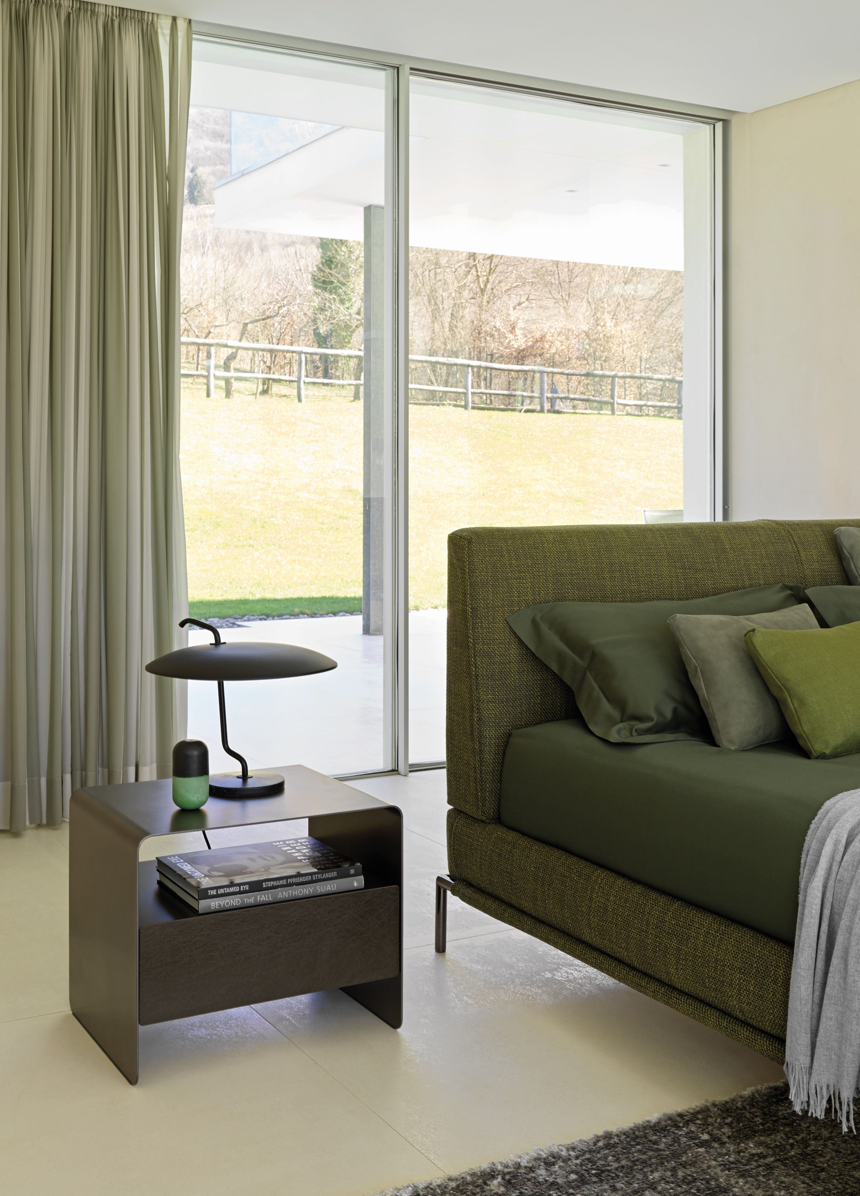 Съемная двуспальная мягкая кровать из ткани Flou ARCH-00088160 - Вид №5