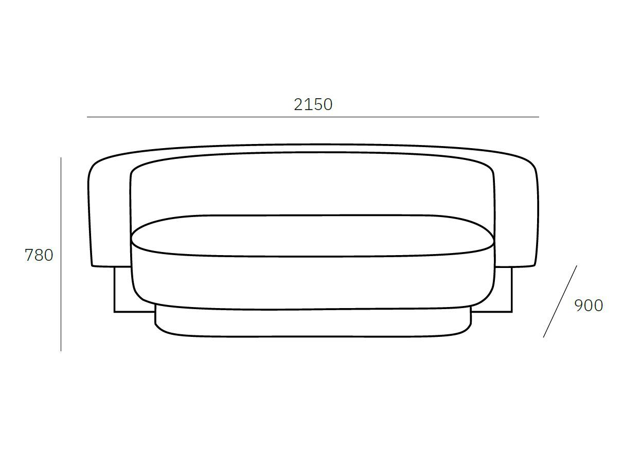 3-местный тканевый диван pulpo Wham ARCH-00037798 - Вид №9