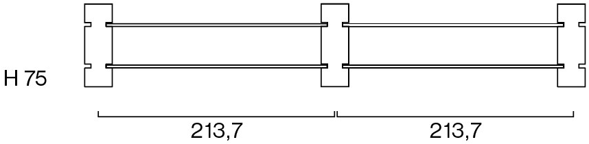 Agapecasa Модульный модульный книжный шкаф Loico sun-id-1394502 - Вид №3
