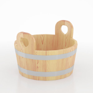 2162 Шайка для бани из кедра Alyarus