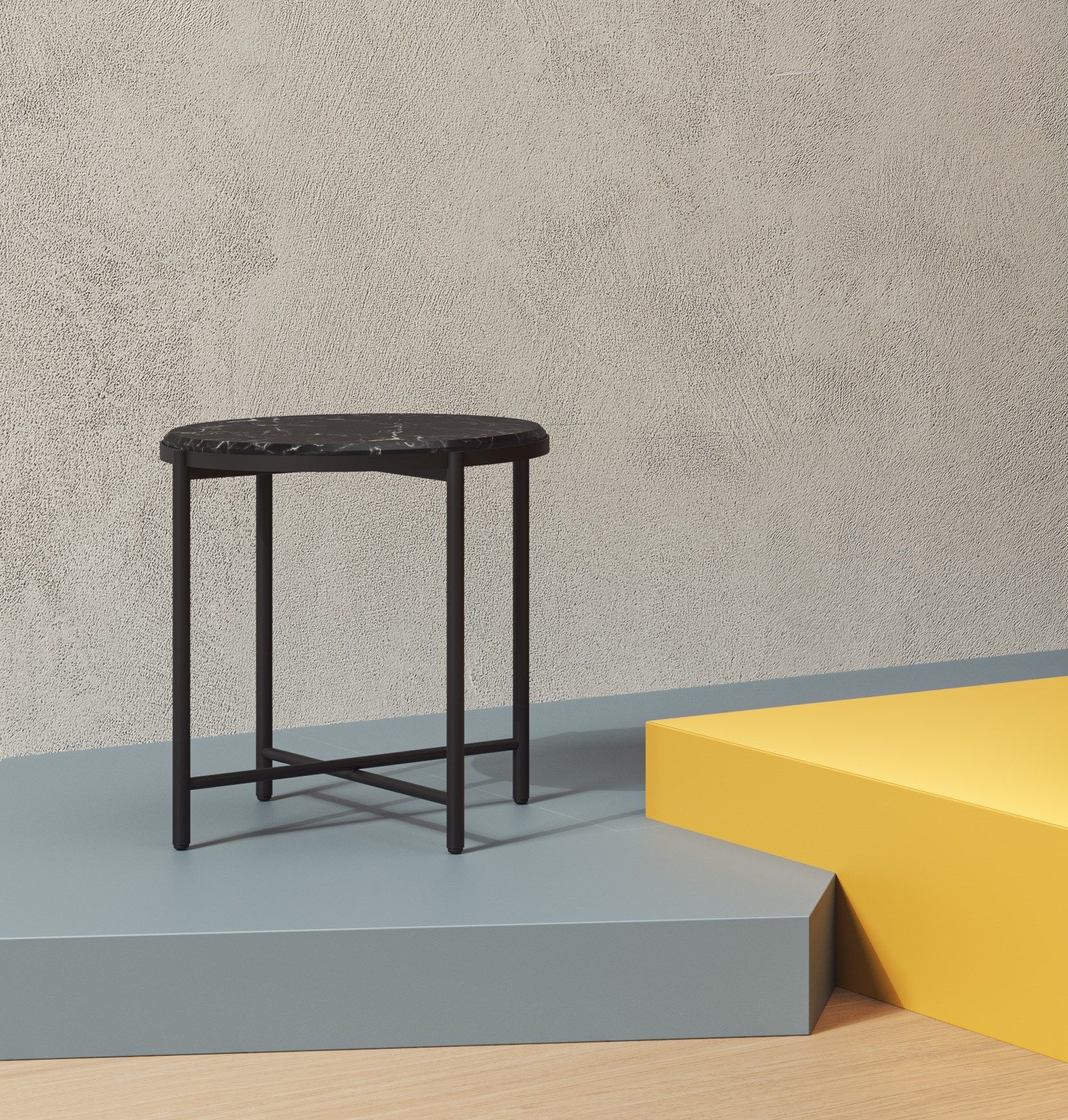 Высокий круглый журнальный столик ALMA DESIGN пурпурный ARCH-00090977 - Вид №2