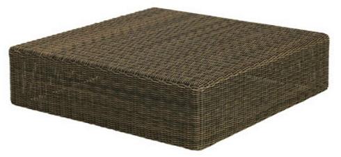 Ethimo Низкий садовый столик из ethimo etwick® Cube Cbtb20gl - Вид №1