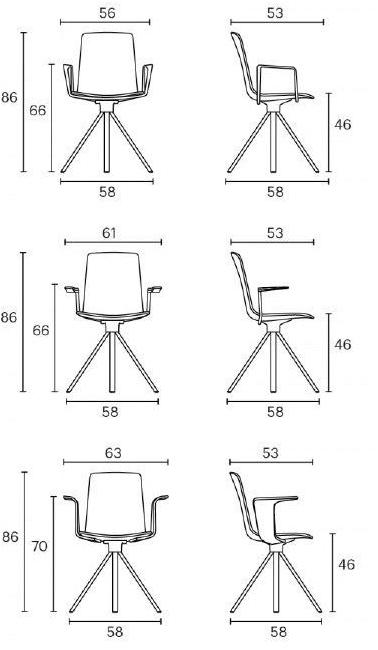 ENEA Кресло на козлах с подлокотниками из полипропилена Lottus high sun-id-1363011 - Вид №3
