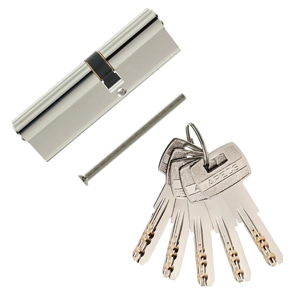 Цилиндр Apecs SM-100(40/60)-NI, 40x60 мм, ключ/ключ, цвет никель ЦИЛИНДР APECS SM-100(40/60)-NI КЛЮЧ-КЛЮЧ STLM-2204842 - Вид №1