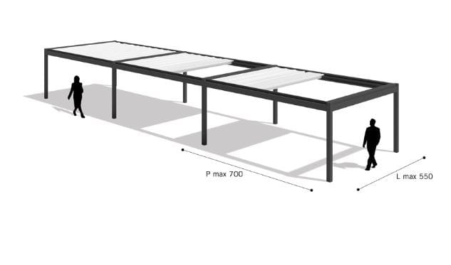Алюминиевая беседка Pratic Hi Pergolas ARCH-00119664 - Вид №9