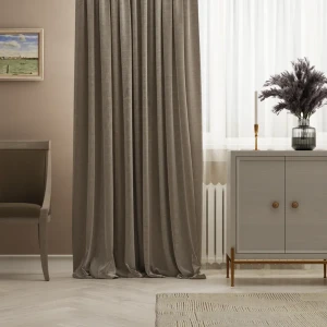 Штора на ленте Inspire Nemuro 160x280 см цвет бежевый 83561983 STLM-2146528
