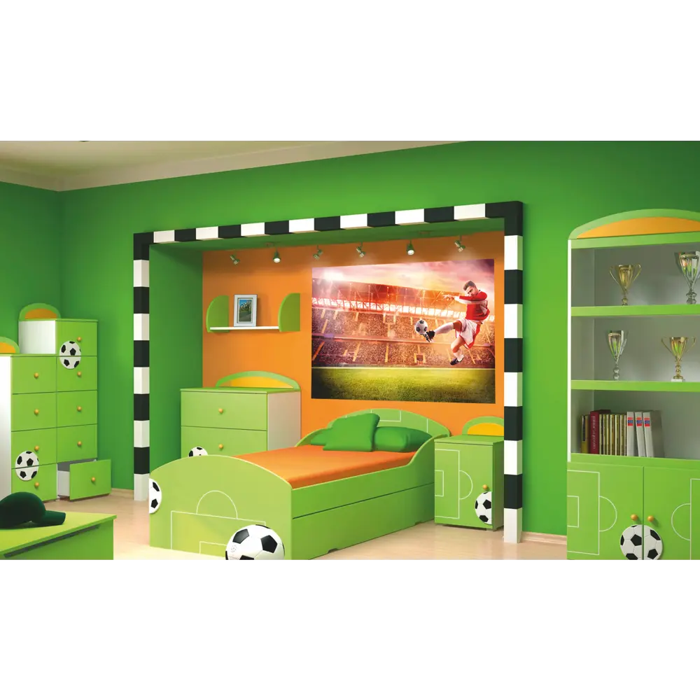 Фотообои Футбольный триумф 140x100 см Симфония STLM-2198648 - Вид №2