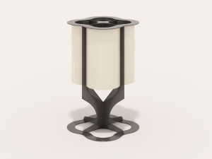 Стальная стойка для мусора с порошковым покрытием