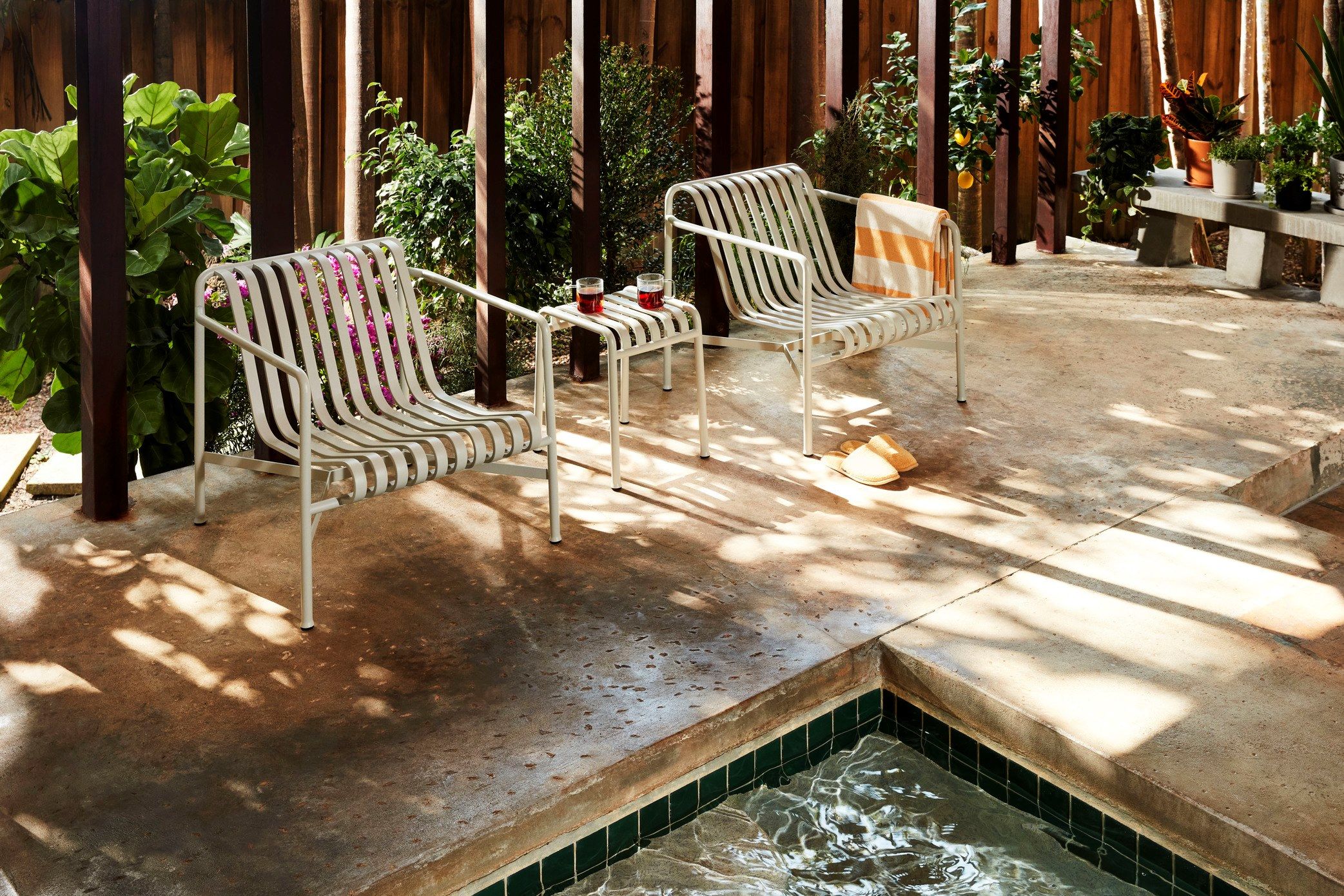 Стальная прямоугольная Садовая подставка для ног Hay Палисад ARCH-00043018 - Вид №29