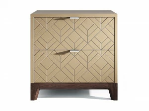 Прикроватная тумбочка дизайнерская бежевая Case THE IDEA  210305 Бежевый