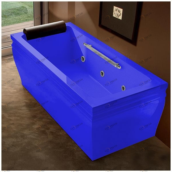 Ванна с гидромассажем синяя Gruppo Treesse Blanque 1880 V1687-SX-SI STDV1687SXSI