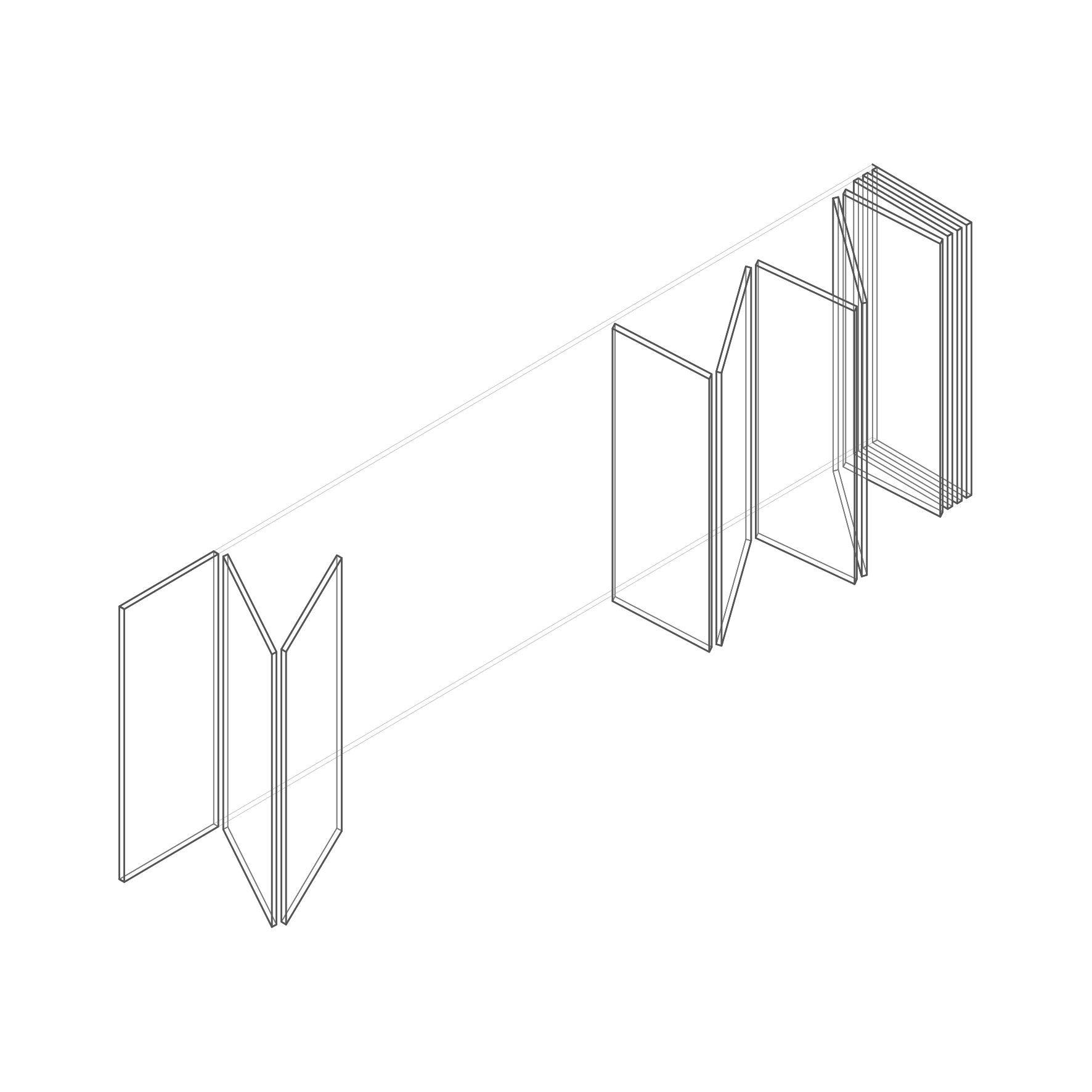 Деревянная книжная оконная дверь Carminati Skyline System ARCH-00117572 - Вид №19