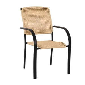 Стул Brut 56x57x81 см сталь черно-бежевый 88586766 STLM-2173406