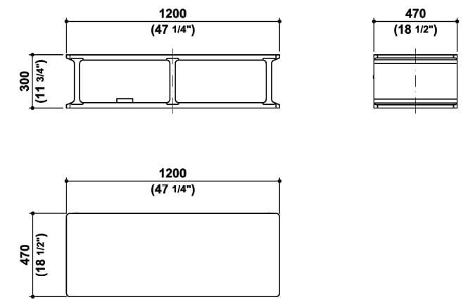 Одиночный подвесной умывальник из ясеня Zucchetti Beam ARCH-00035755 - Вид №4
