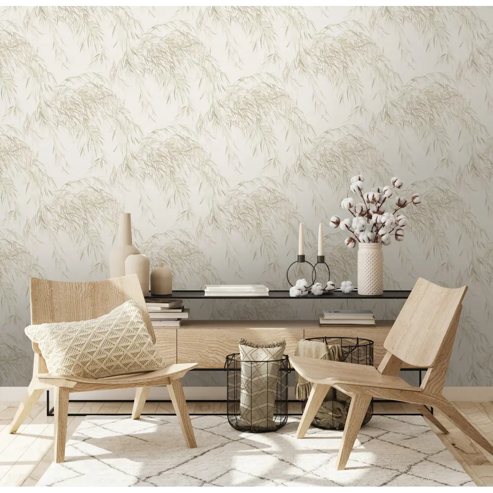 Обои флизелиновые Ateliero Iva бежевые 1.06 м AT281913 STLM-2156007 - Вид №2