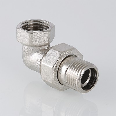 VTr.098.N.0006 Фитинг резьбовой – сгон угловой разъемный Valtec 1"  - Вид №1