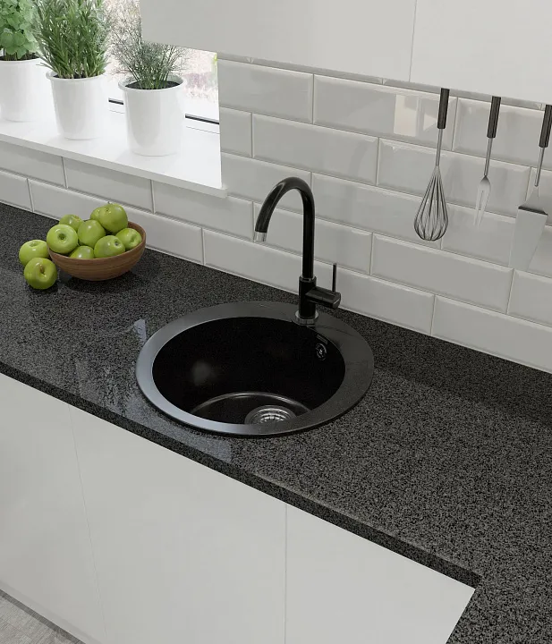 Кухонная мойка Искусственный камень RONDO S657 GranFest R-480-S657 - Вид №1