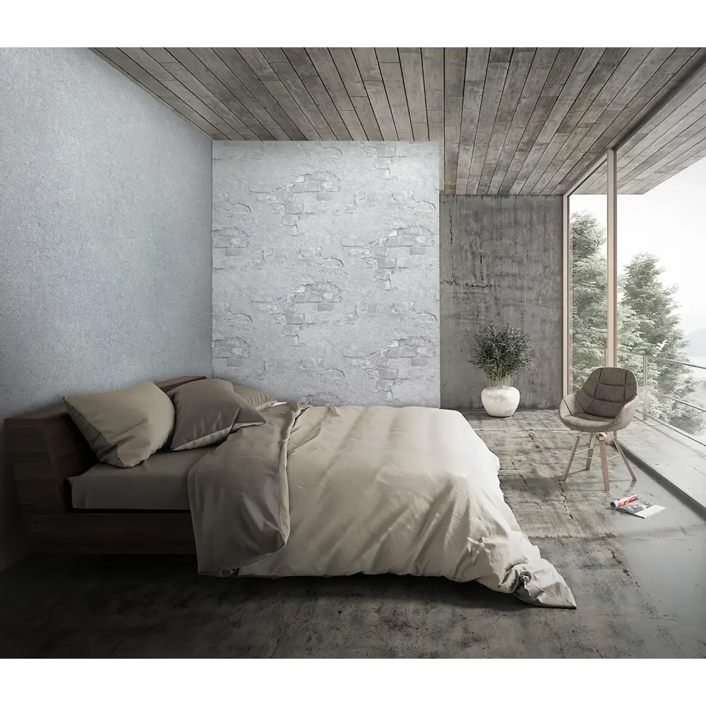 Обои флизелиновые Loft Silv светло-серые 1.06x10 м 168457 SOLO Loft&Silver STLM-2172613 - Вид №3