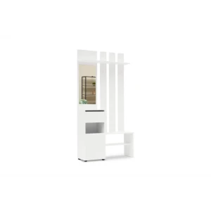 92040473 Комплект мебели для прихожей Нонтон Грейс 100.1x200x35.2 см ЛДСП цвет белый STLM-1430539