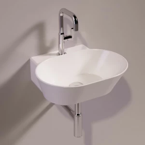 WA06BIANCO Подвесная раковина настенная овальная Simas  белая