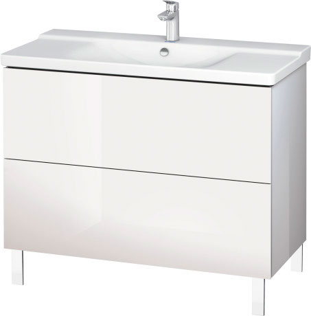 LC660208585 L-Cube Тумбочка напольная Белый глянцевый лак Duravit - Вид №1