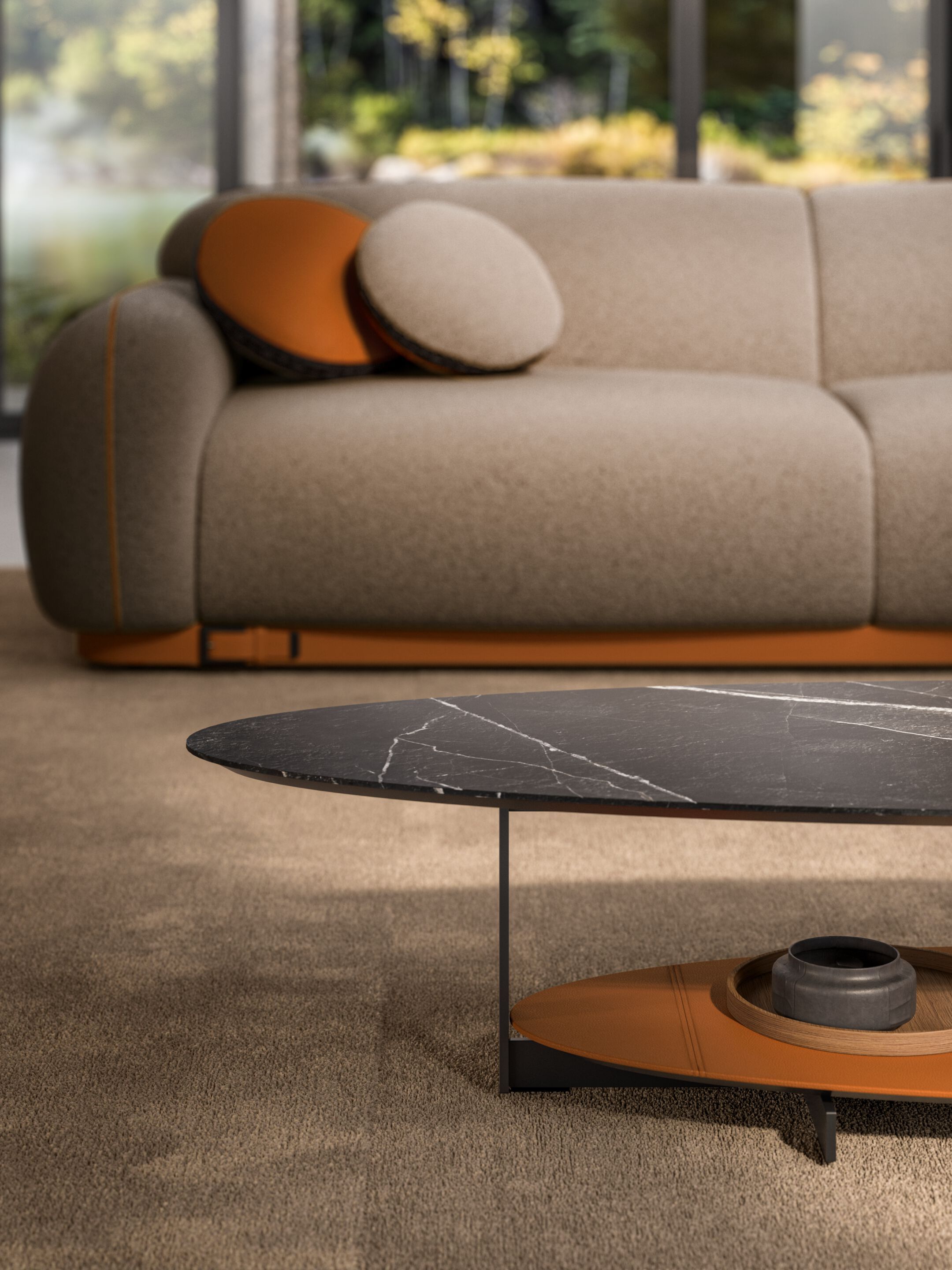 Металлический овальный журнальный столик Busnelli DYLAN ARCH-00127513 - Вид №1