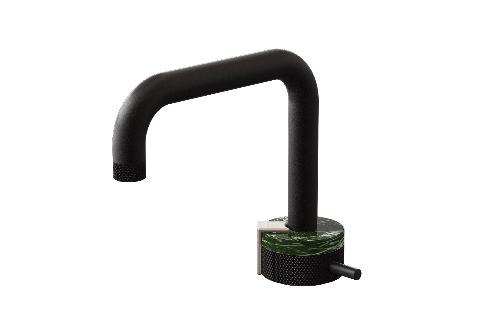 E-11500-R2MG-L1SN-BK Однорычажный прогрессивный смеситель для раковины - излив 15,3см GRAFF MOD+