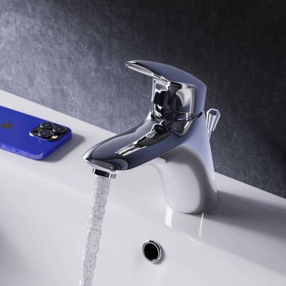 F5382132 смеситель для умывальника с д/к излив 146 мм хром шт AM.PM Bliss L - Вид №1