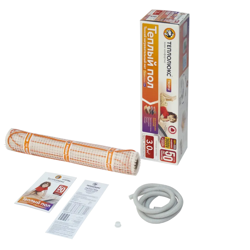 Теплолюкс Tropix: нагревательный мат для тонкого теплого пола 3 м² 82149966 STLM-0020417 - Вид №3