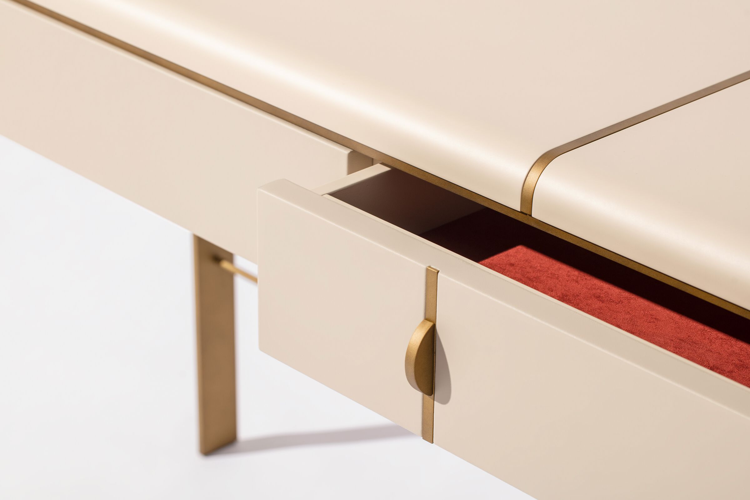 Деревянная прямоугольная консоль с ящиками Carpanese Home Identity ARCH-00036072 - Вид №1