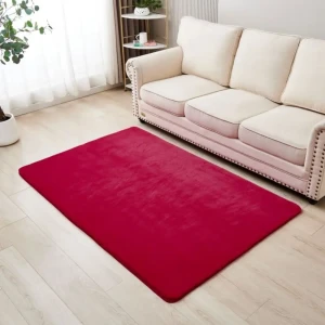 89365779 Ковер Bingo прямоугольный 120x180 см полиэстер цвет брусничный STLM-1063089