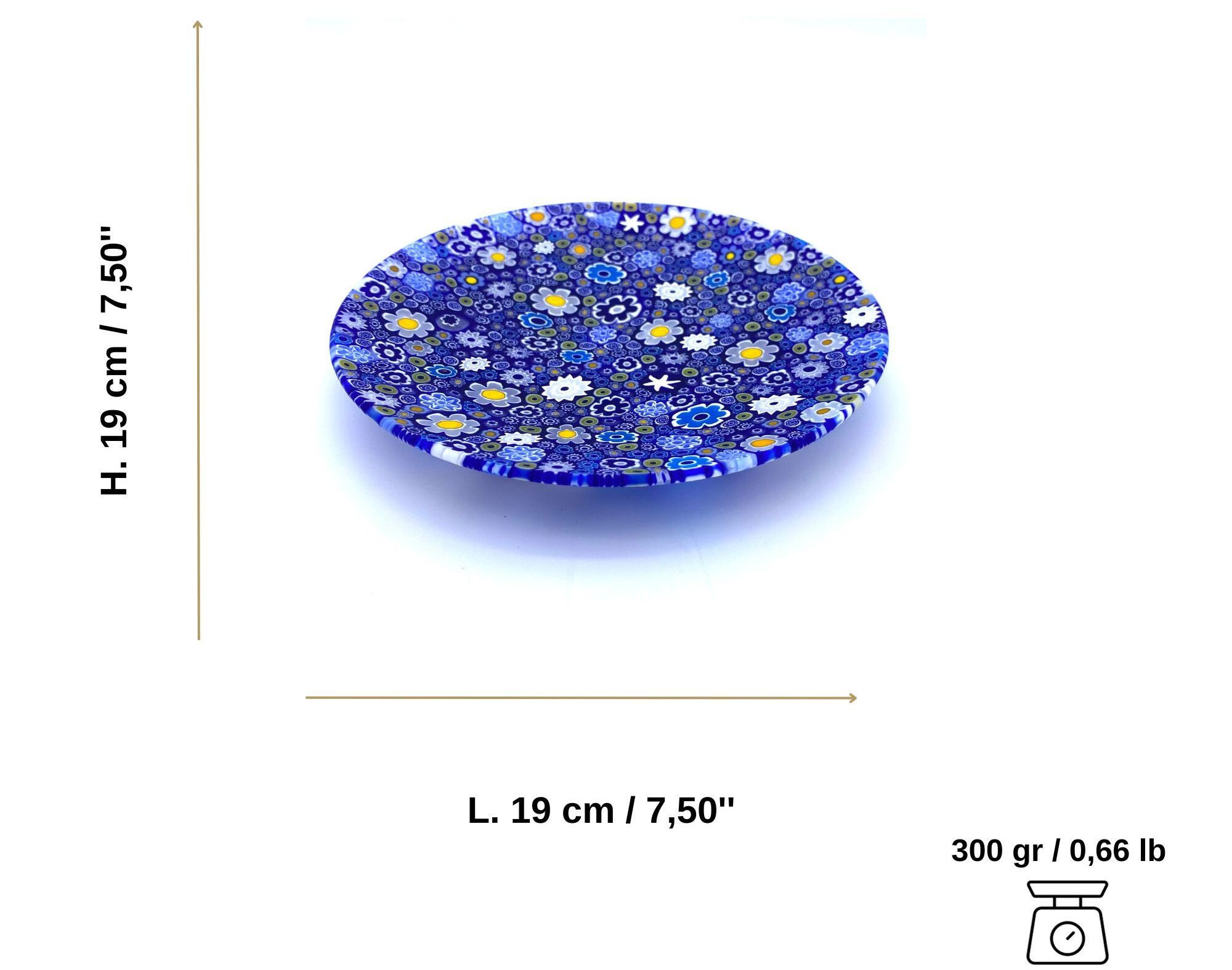 Декоративная тарелка из муранского стекла ручной работы YourMurano Display Plates ARCH-00100197 - Вид №4