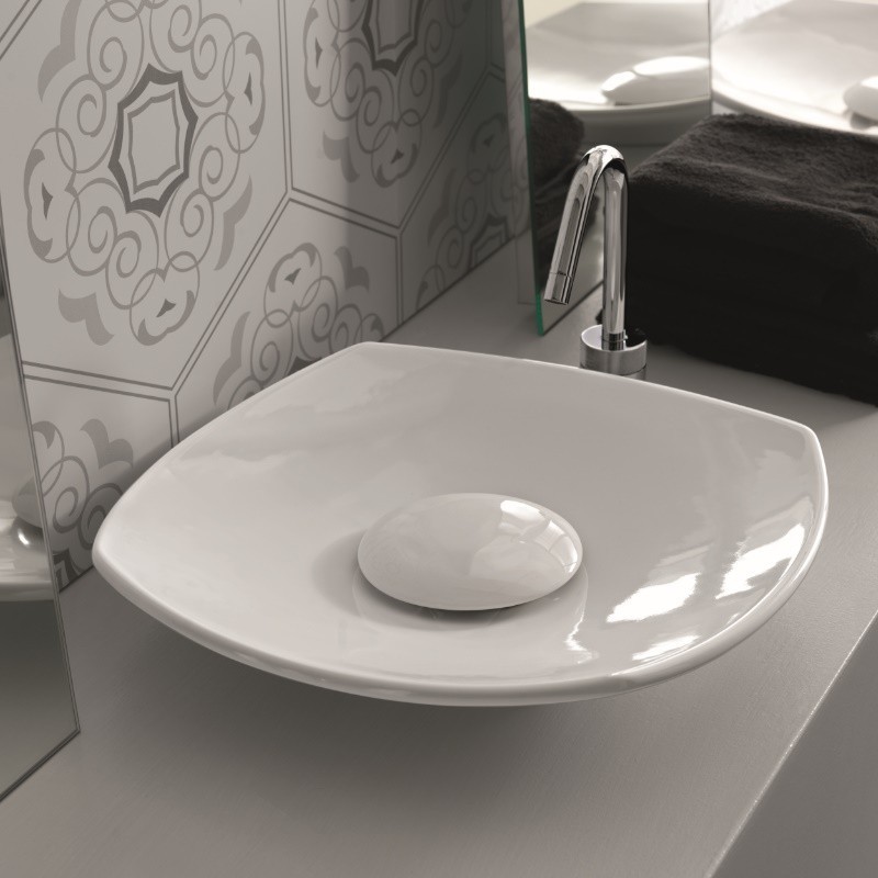 25378 Накладная раковина на столешницу  овальная Ceramica Hidra  - Вид №1