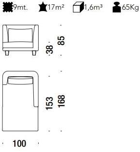Moroso Дормез со съемным чехлом из ткани Gimme more sun-id-1428865 - Вид №2
