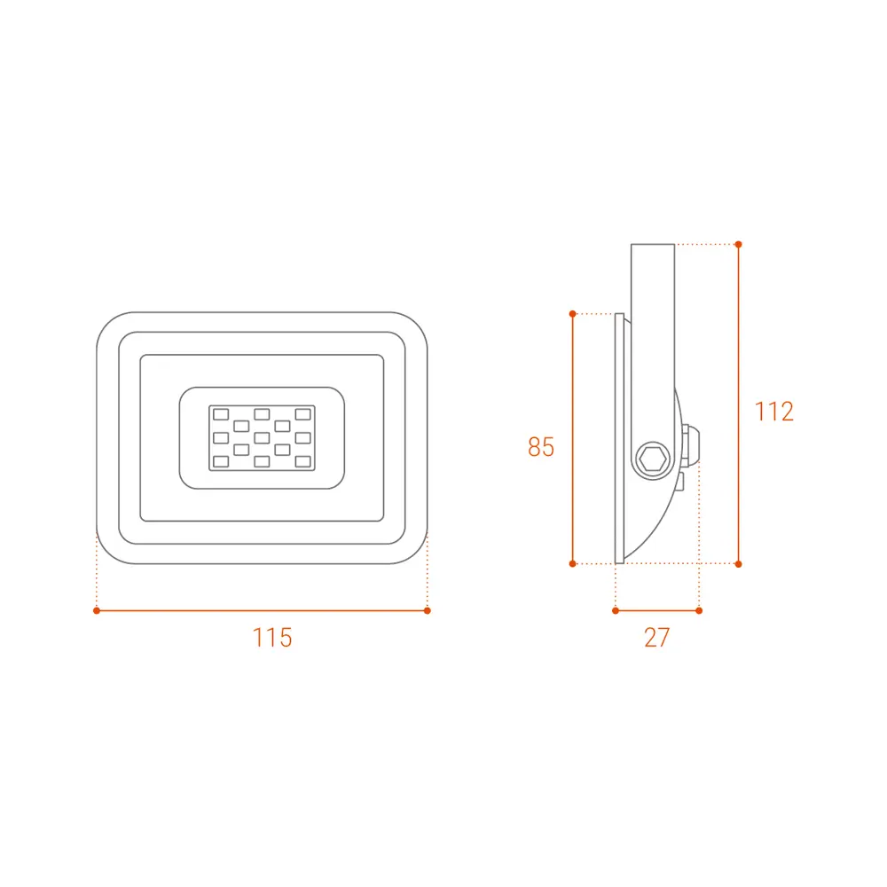 Прожектор светодиодный уличный 10 Вт 5500K IP65 WOLTA STLM-2037555 - Вид №7