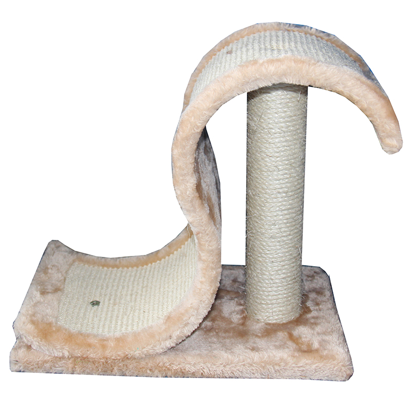 ПР0033769 Когтеточка для кошек Волна 44х25х39см бежевая Foxie 