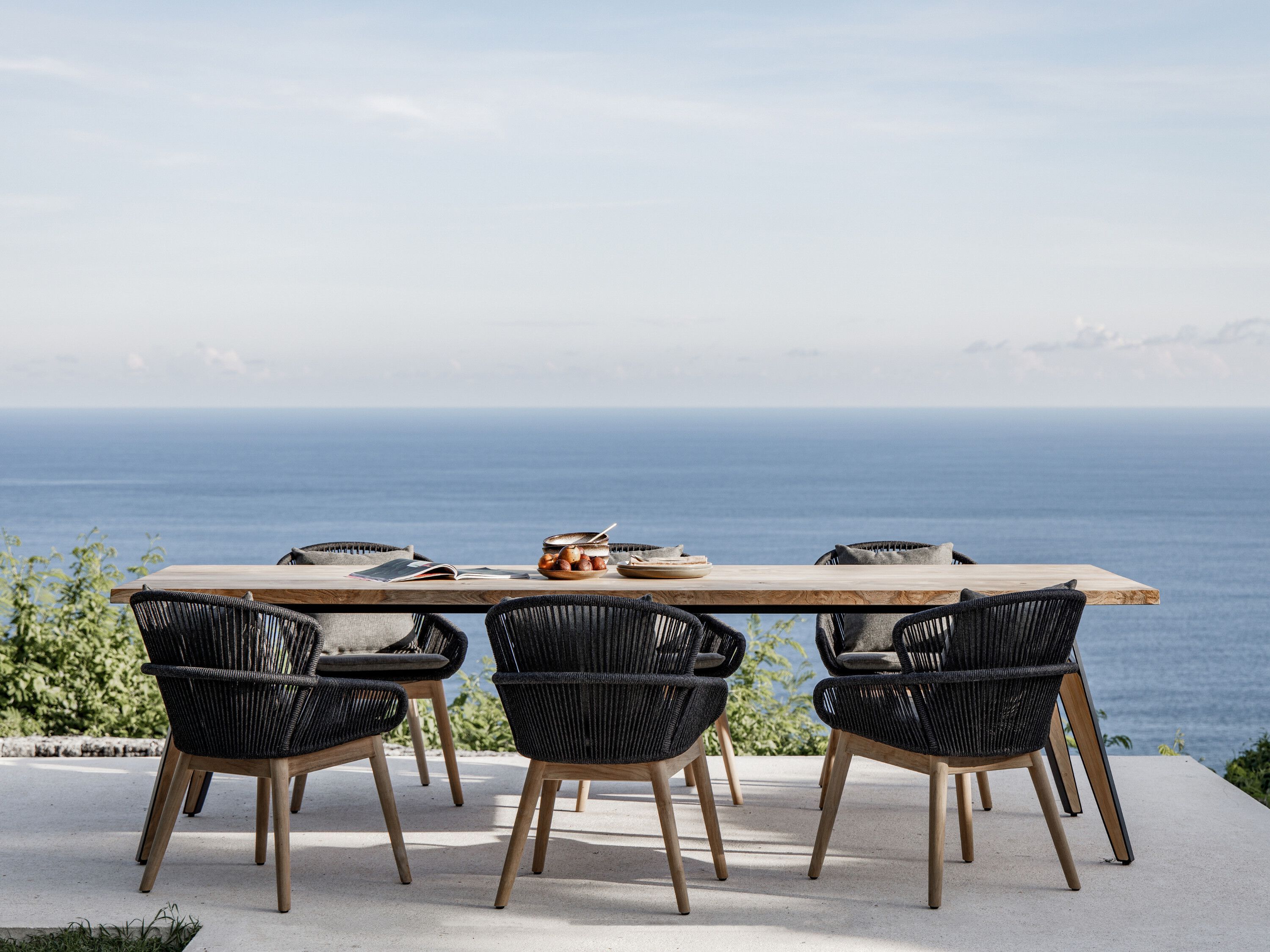 Алюминиевый и деревянный садовый стул cbdesign Altea ARCH-00114278 - Вид №1