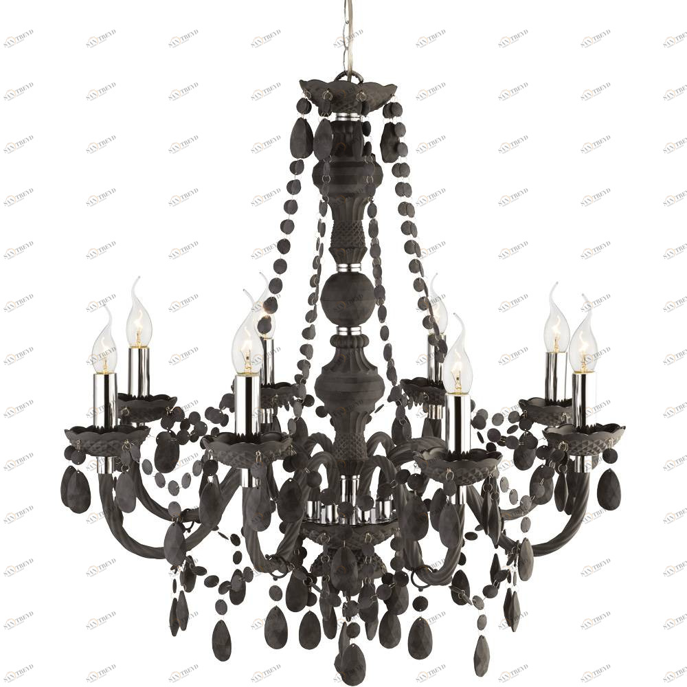 Подвесная люстра Arte Lamp Moris A8888LM-8GY ARTE LAMP ДИЗАЙНЕРСКИЕ, MORIS 056396 Черный 
