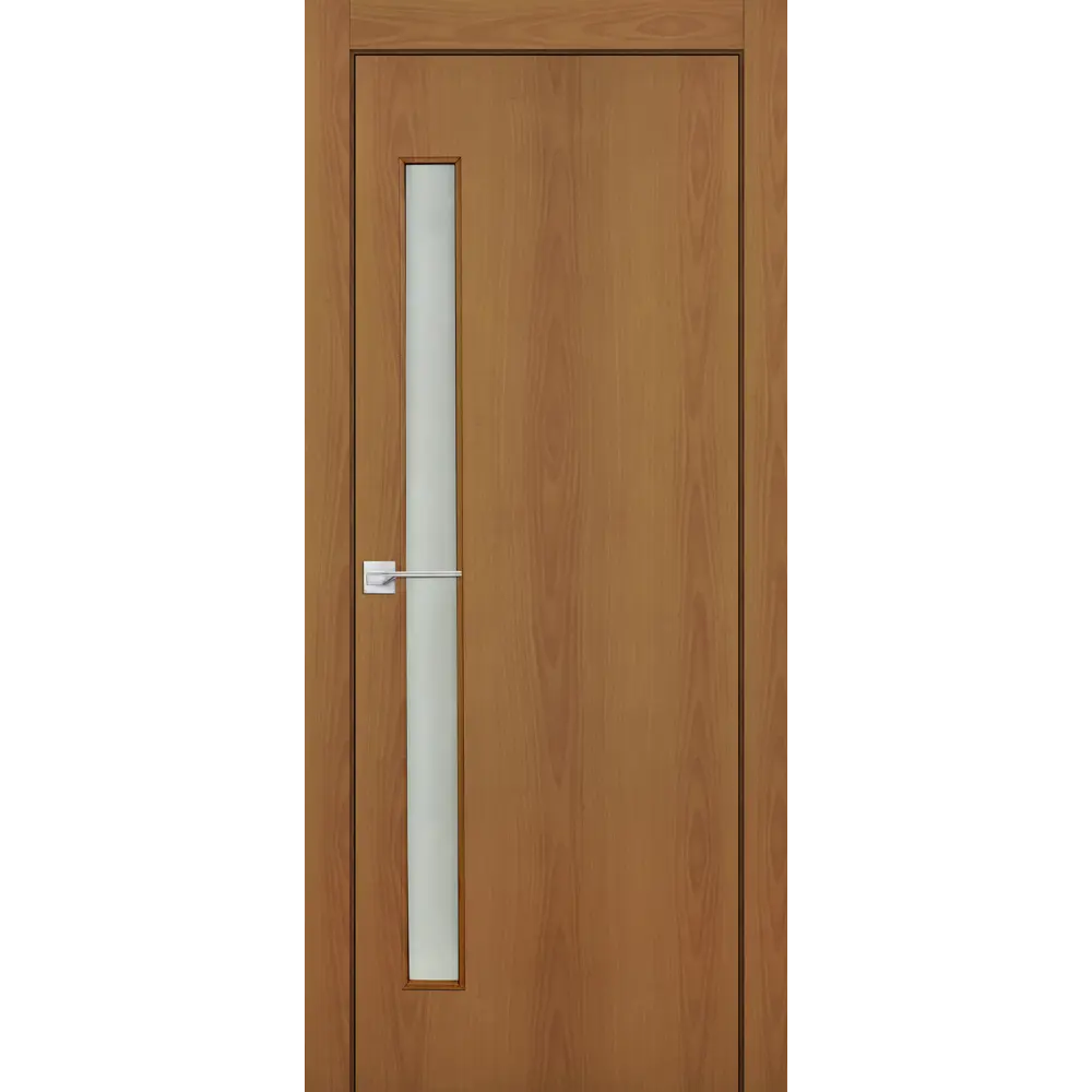 Комплект двери со стеклом 70x200 см финиш бумага цвет орех с добором 100 мм ПРИНЦИП STLM-2118250
