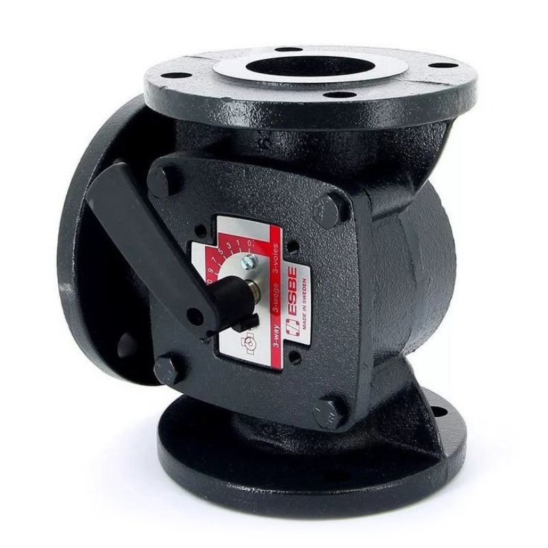 Клапан трехходовой смесительный 3F фланцевый чугунный ESBE DN50 11100600 - Вид №1