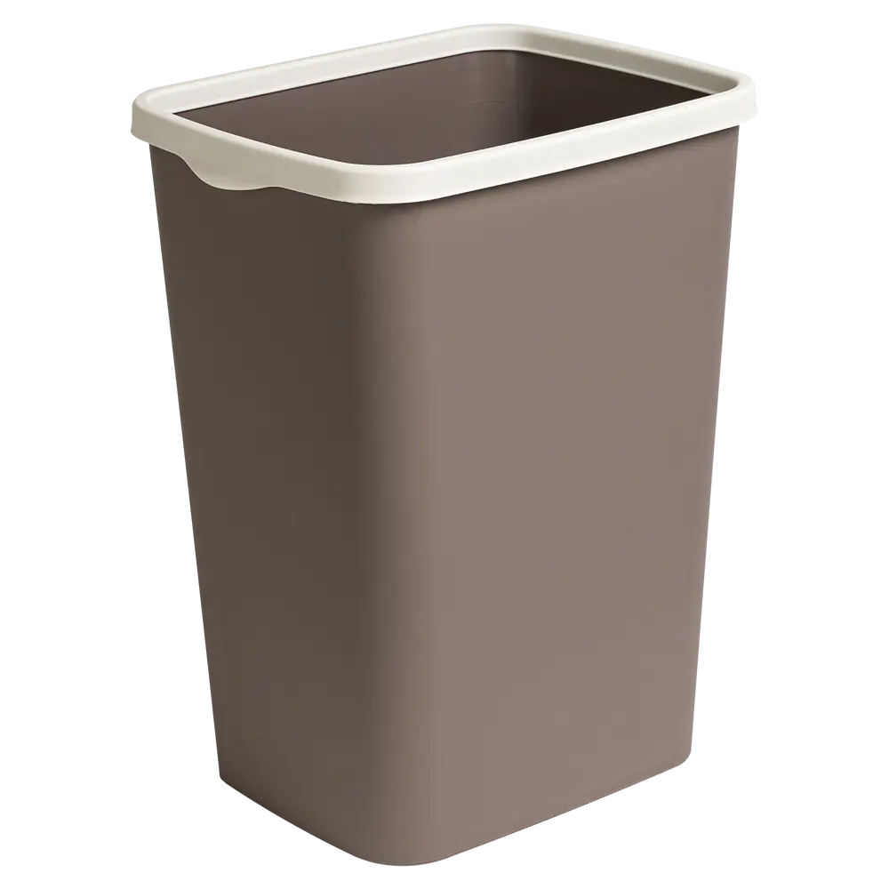 Бак для мусора 20 л Violet полипропилен цвет шоколад/слоновая кость STLM-2008953