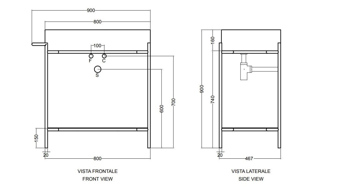 Двойная раковина из нержавеющей стали с держателем для полотенец Axa вещь ARCH-00145467 - Вид №8