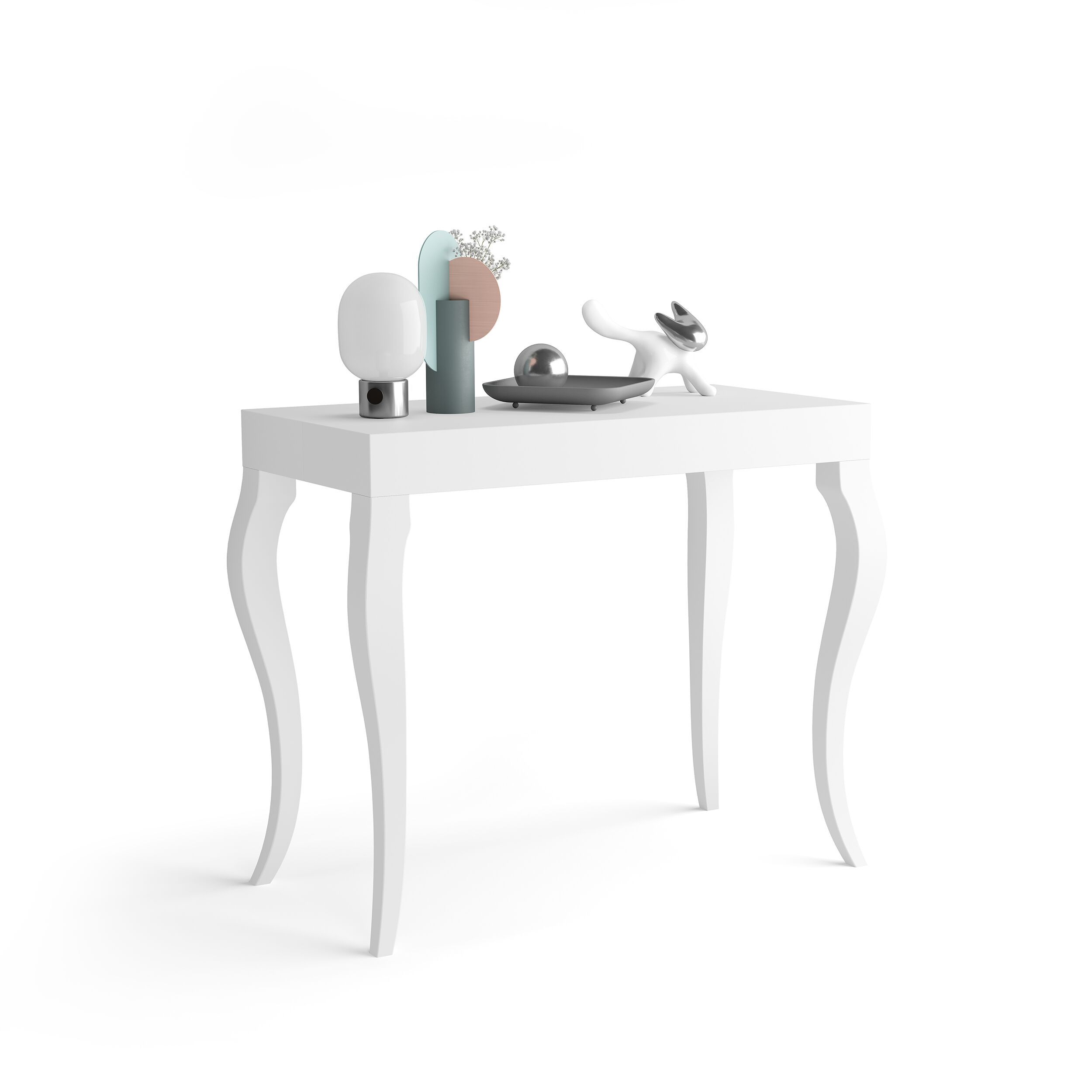 Выдвижная прямоугольная консоль из меламинированного дерева Mobili Fiver классический ARCH-00015199 - Вид №2