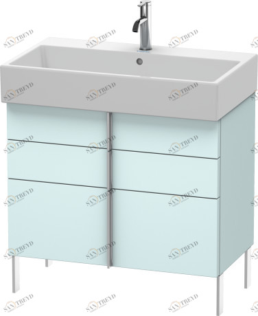VA658700909 Тумбочка напольная Vero Air #VA6587 784 x 431 мм Светло-голубой матовый декор Duravit