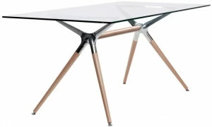 SCAB DESIGN Прямоугольный стол из закаленного стекла Metropolis