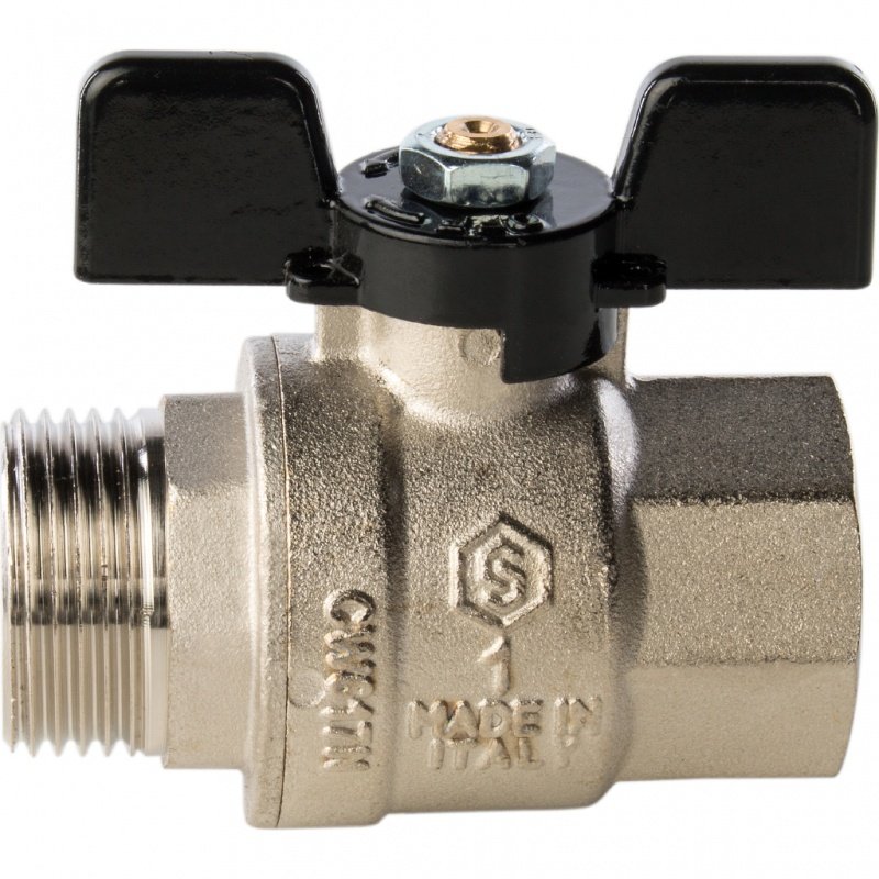 Кран шаровый STOUT ВН 1" полнопроходной, бабочка SVB0004000025 - Вид №1