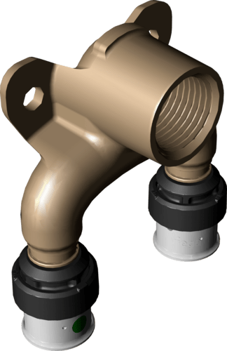 730 437 Модель 6725.7 Трубопроводные системы  Viega Smartpress  Водорозетки Santreyd  - Вид №2